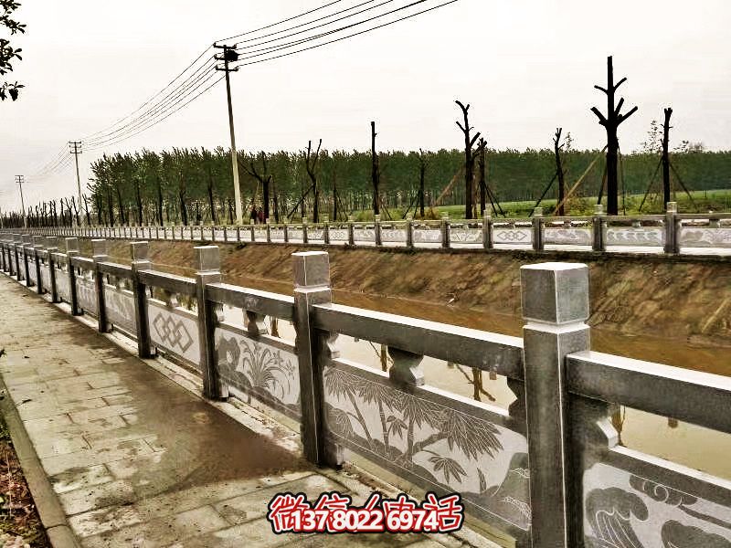 美化城市河道，完美防護欄桿，大理石裝飾
