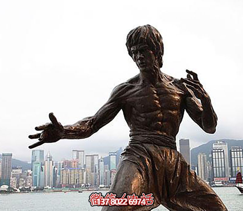 李小龍銅雕雕塑，緬懷經典電影明星