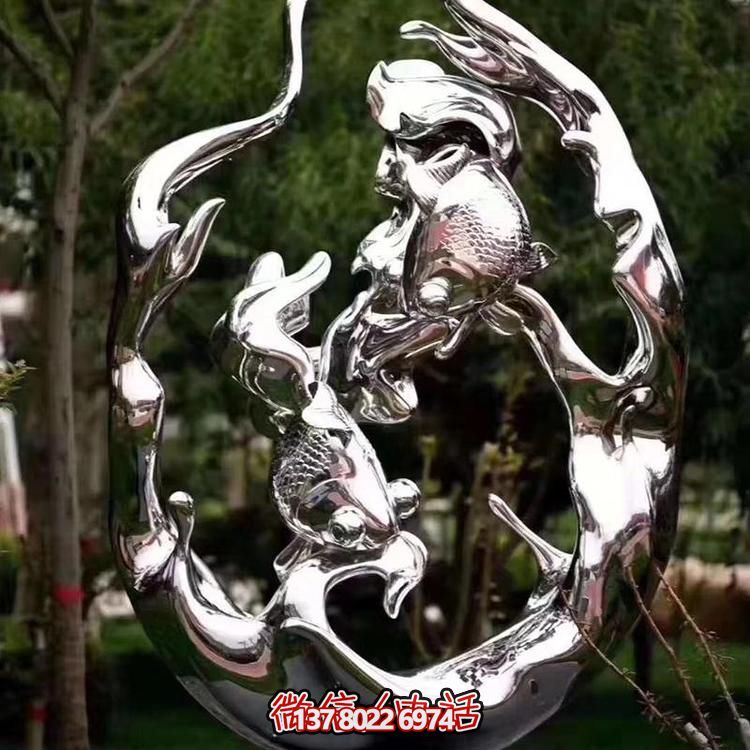 不銹鋼雕塑，為景觀廣場和園林增添抽象藝術