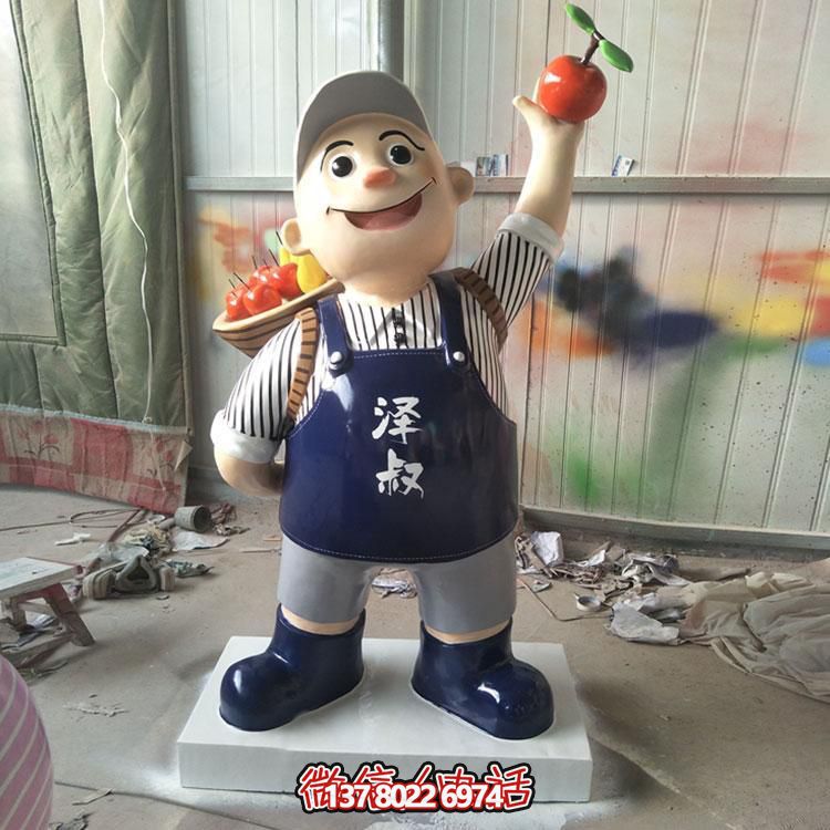 玻璃鋼彩繪擺件，點(diǎn)綴飯店酒店戶外廣場公園雕塑