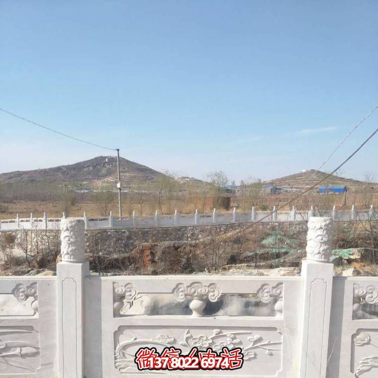 漢白玉防護(hù)欄桿，裝飾美化河道景區(qū)