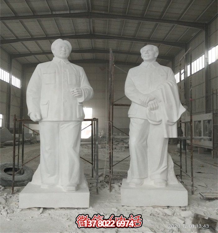 毛澤東偉人雕像，大型漢白玉雕刻，適宜于廣場(chǎng)等場(chǎng)所