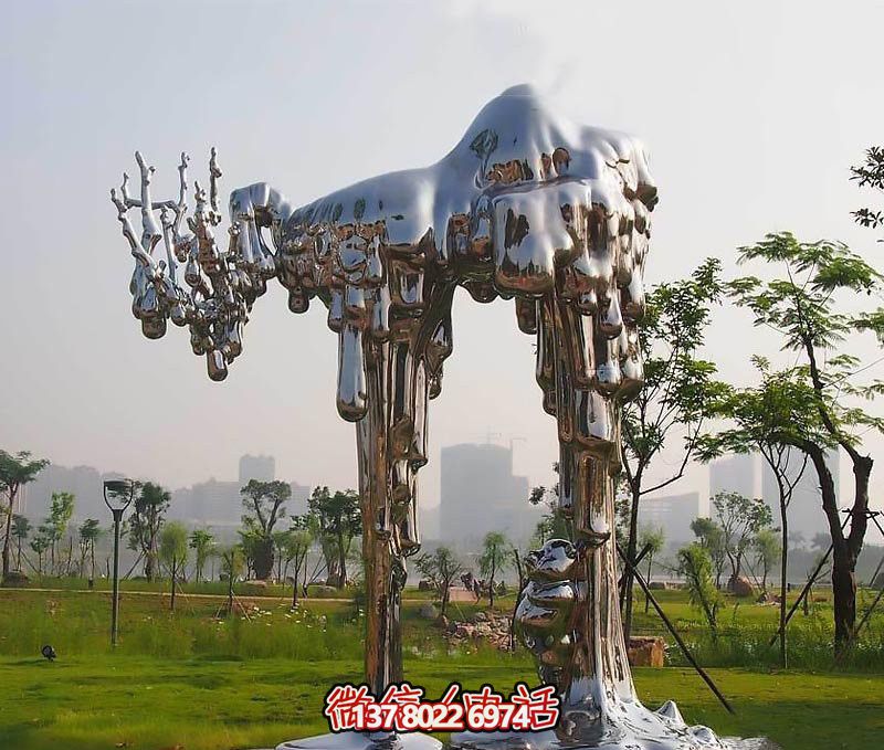 不銹鋼雕塑拱門——傳承抽象文化，融入人文精神