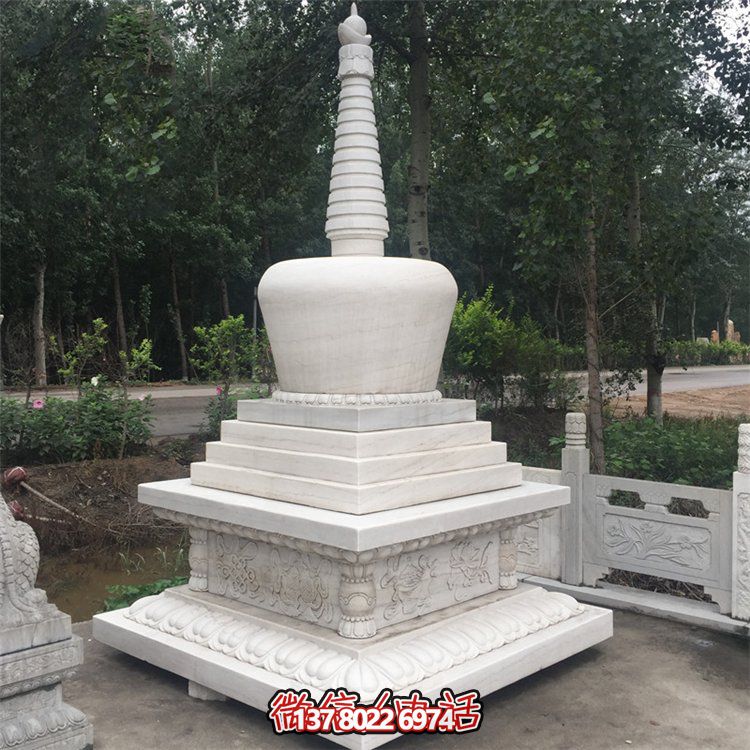 石雕七寶如來藏經(jīng)佛塔大型寺廟室外供奉寶塔