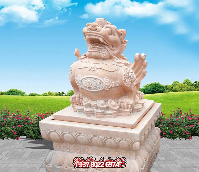 戶(hù)外景區(qū)石雕貔貅雕塑 戶(hù)外景區(qū)石雕貔貅雕塑