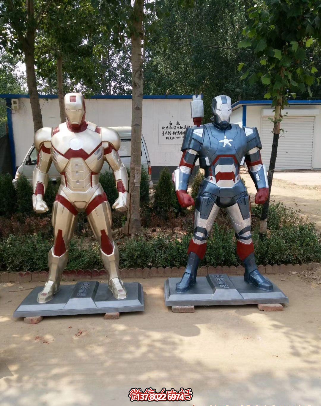 不銹鋼景區戶外彩繪機器人雕塑 不銹鋼景區戶外彩繪機器人雕塑